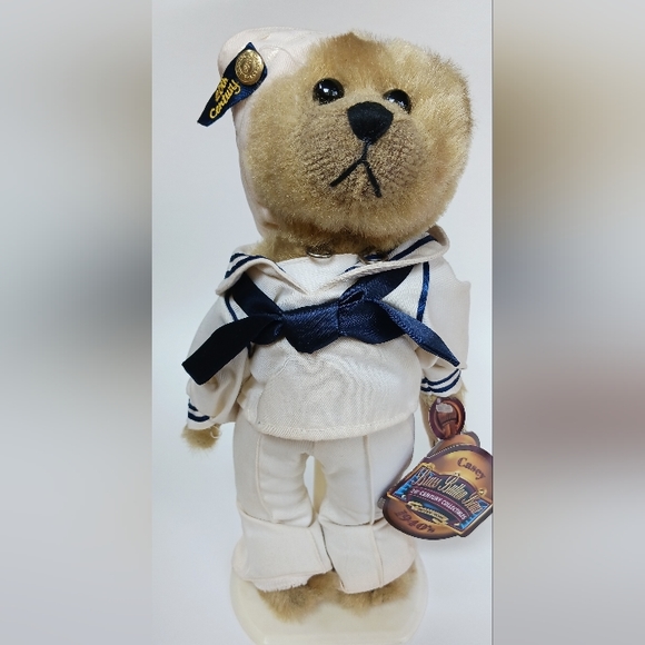 Vintage Brass Collection Button Bear 20th Century 1940's Plush Bear 14" Casey - Picture 6 of 6